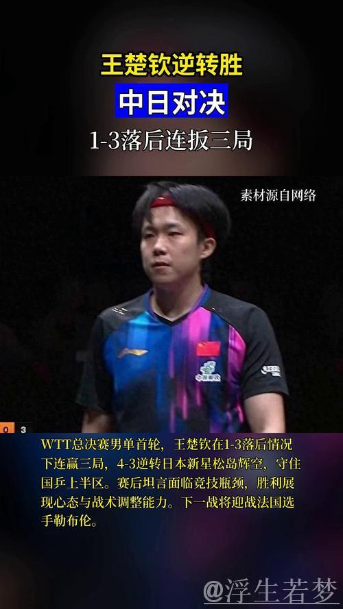 王楚钦惊险逆袭晋级八强 王楚钦惊险逆袭晋级八强
